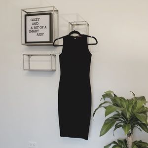 Sassy Black Textured Dress
